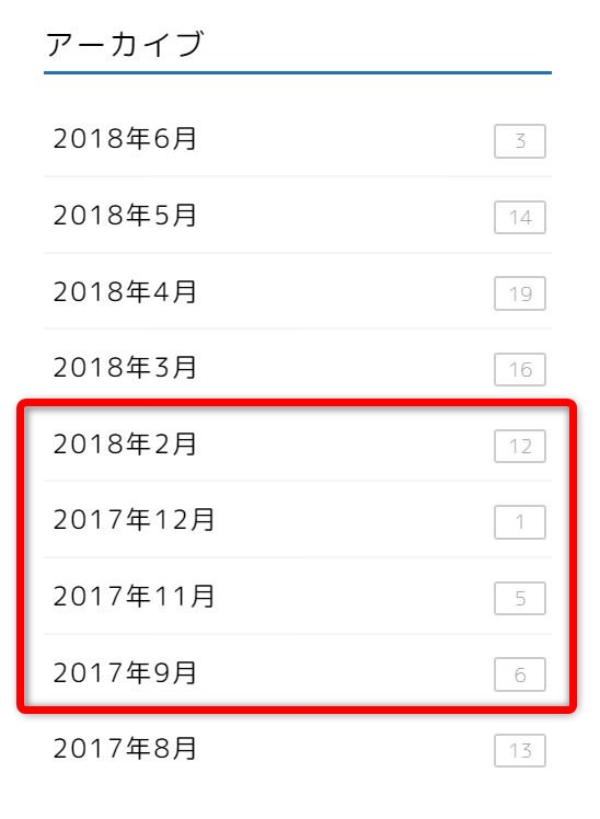 ブログのアーカイブ