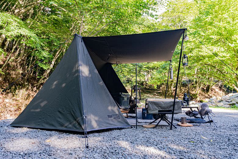 グリップスワニーFIREPROOF GS TENT (ジェットブラック) - テント/タープ