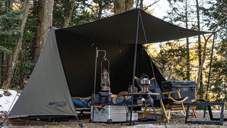 【レビュー】グリップスワニーのファイヤープルーフGSテントはカッコよさNo.1のパップテント | たろーキャンプ